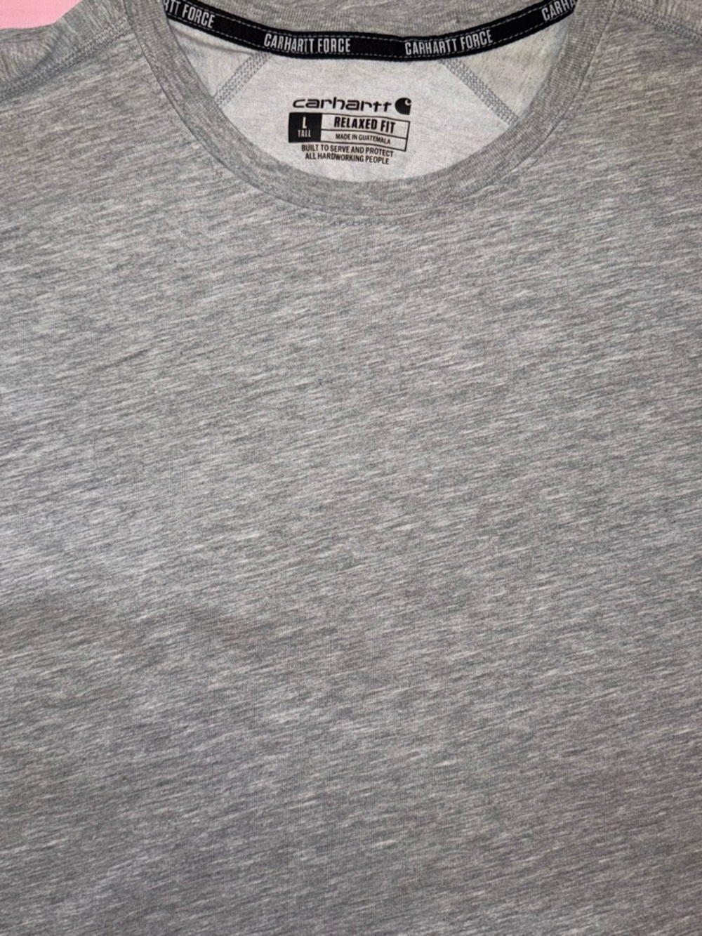 Carhartt Gray Relaxed Fit Crew Neck Short Sleeve Tee